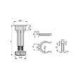 EMUCA - Kit de 4 pieds réglables de 95 à  120mm mm en plastique noir  - EMUCA - 3999517 - vignette