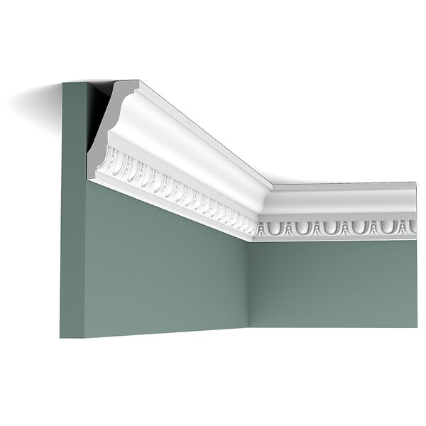 ORAC DECOR - C212 Corniche plafond Orac Decor - 7,5x4,5x200cm (h x p x L) - moulure décorative polyuréthane Pack 2 pièces - large