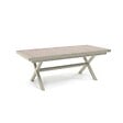 OVIALA - Table de jardin extensible en aluminium et céramique 10 places crème - Tivoli - vignette