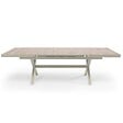 OVIALA - Table de jardin extensible en aluminium et céramique 10 places crème - Tivoli - vignette