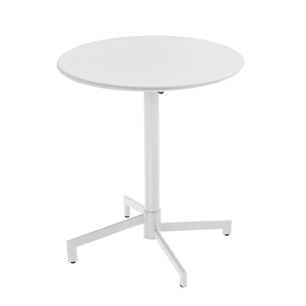 OVIALA - Ensemble table de jardin et 2 fauteuils en métal blanc - Palavas - large