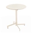 OVIALA - Ensemble table de jardin et 2 fauteuils en métal ivoire - Palavas - vignette