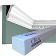ORAC DECOR - Corniche Ornée De Motifs D'oves C212 - L200 X H7,5 X L4,5 - Orac Decor - vignette