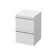 SWISS AQUA TECHNOLOGIES - Meuble de salle de bain suspendu avec décor 3D, SAT Cube Way, 32,5x51x33 cm blanc mat (CUBE3DN322ZBP) - vignette