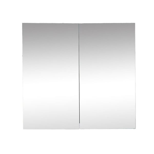 SWISS AQUA TECHNOLOGIES - Armoire de toilette avec miroir intégré, 80x75 cm blanc, SAT B-Way (BWAY80CABW) - large