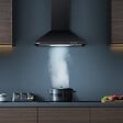 CIARRA - Ciarra Hotte aspirante décorative 60cm hotte de cuisine murale 370m3h 3 vitesses Classe A évacuation ou recyclage filtre charbon NON INCLUS - vignette