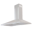 CIARRA - Ciarra hotte de cuisine décorative 90cm hotte aspirante murale 370m3h 3 vitesses Classe A évacuation ou recyclage filtre charbon NON INCLUS - vignette