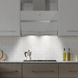 CIARRA - Ciarra hotte de cuisine inclinée 60cm hotte aspirante murale 650m3h 4 vitesses évacuation ou recyclage filtre charbon NON INCLUS - vignette