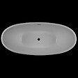 STANO - Baignoire îlot design ovale BRIGHTON blanche 157 cm - vignette
