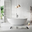STANO - Baignoire îlot design ovale FLORIDA blanche 180 cm Mat - vignette