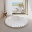 SANYCCES - Baignoire îlot ronde NOA blanche Ø 190 cm  Tablier non inclus - vignette
