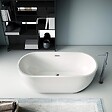 STANO - Baignoire îlot design ovale BOSTON blanche 156 cm - vignette