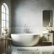 STANO - Baignoire îlot design ovale BOSTON blanche 156 cm - vignette