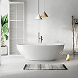 STANO - Baignoire îlot design ovale FLORIDA blanche 165 cm Brillant - vignette