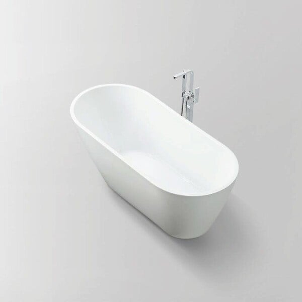 STANO - Baignoire îlot design ovale OPRAH blanche 140 cm - large