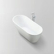 STANO - Baignoire îlot design ovale OPRAH blanche 140 cm - vignette