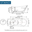 STANO - Baignoire îlot design ovale OPRAH blanche 140 cm - vignette