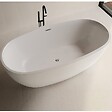 STANO - Baignoire îlot design ovale DENVER blanche 150 cm - vignette