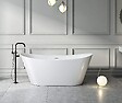 STANO - Baignoire îlot design ovale PALMA blanche 170 cm Brillant - vignette