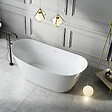 STANO - Baignoire îlot design ovale PALMA blanche 170 cm Brillant - vignette