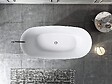 STANO - Baignoire îlot design ovale PALMA blanche 170 cm Brillant - vignette