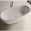 STANO - Baignoire îlot design ovale DENVER blanche 170 cm - vignette
