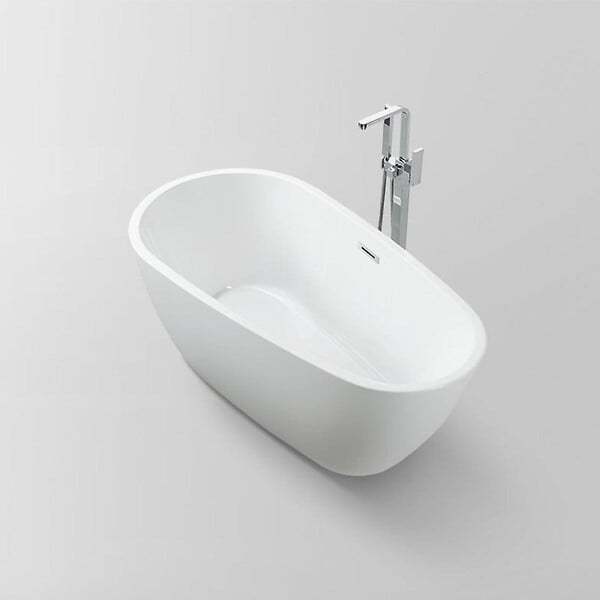 STANO - Baignoire îlot design ovale PHOENIX blanche 150 cm - large