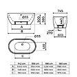 STANO - Baignoire îlot design ovale BOSTON blanche 166 cm - vignette