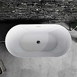 STANO - Baignoire îlot design ovale LISBON blanche 150 cm Brillant - vignette