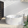 SANYCCES - Baignoire îlot ronde NOA blanche Ø 180 cm  Tablier non inclus - vignette