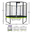 KANGUI - Trampoline Ø 300cm + filet de sécurité + échelle + kit ancrage - PUNCHI 300 Vert - vignette