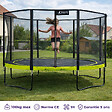 KANGUI - Trampoline Ø 360cm + filet de sécurité + échelle + kit ancrage - PUNCHI 360 Vert - vignette