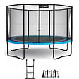 KANGUI - Trampoline Ø 430cm + filet de sécurité + échelle + kit ancrage - PUNCHI 430 Bleu - vignette