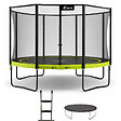 KANGUI - Trampoline Ø 430cm + filet de sécurité + échelle + bâche - PUNCHI 430 Vert - vignette