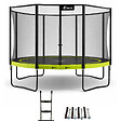 KANGUI - Trampoline Ø 430cm + filet de sécurité + échelle + kit ancrage - PUNCHI 430 Vert - vignette