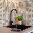 RO'MA NATURE - Carrelage effet Zellige 3D Greige Seed 24,6x6x0,85 cm Azurel - Sol et mur intérieur (vendu par carton de 0,5 m²) - vignette