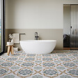 RO'MA NATURE - Carrelage effet Carreau ciment Florentis Bleu 22,3x22,3x0,9 cm Soriel - Sol et mur intérieur (vendu par carton de 0,65 m²) - vignette