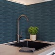 RO'MA NATURE - Carrelage effet Zellige Bleu 14,6x4,8x0,8 cm Brillant Bravio - Mur intérieur (vendu par carton de 0,42 m²) - vignette
