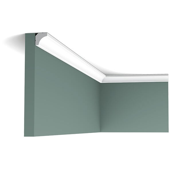 ORAC DECOR - C250 Petite Corniche plafond Orac - 200x1,5x1,5 cm (h x p x L) - moulure décorative polyuréthane Carton 8 pièces - large