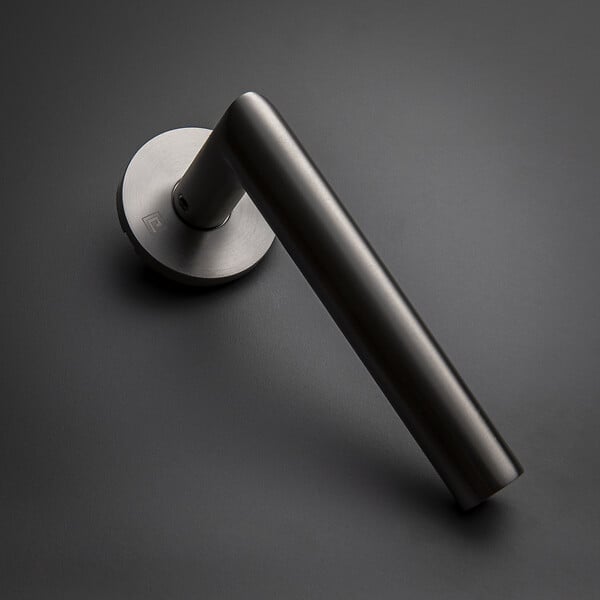 HERACLES - Béquille double sur rosace JADE slim ovale SL00 inox poli - HERACLES - B-INOX-SL00 - large
