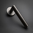 HERACLES - Béquille double sur rosace JADE slim ovale SL00 inox poli - HERACLES - B-INOX-SL00 - vignette