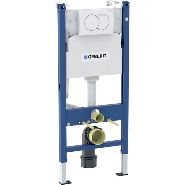 GEBERIT - Pack WC Bati-support Geberit Duofix + WC sans bride Ideal Standard Tesi Aquablade + Abattant slim softclose + Plaque + Set d'iso - large