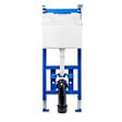 ROCA - Bâti-support WC suspendu, installation sur cloison légère, hauteur 112 cm, chasse 2/4-6 L + plaque blanche (ROW02-FR) - vignette