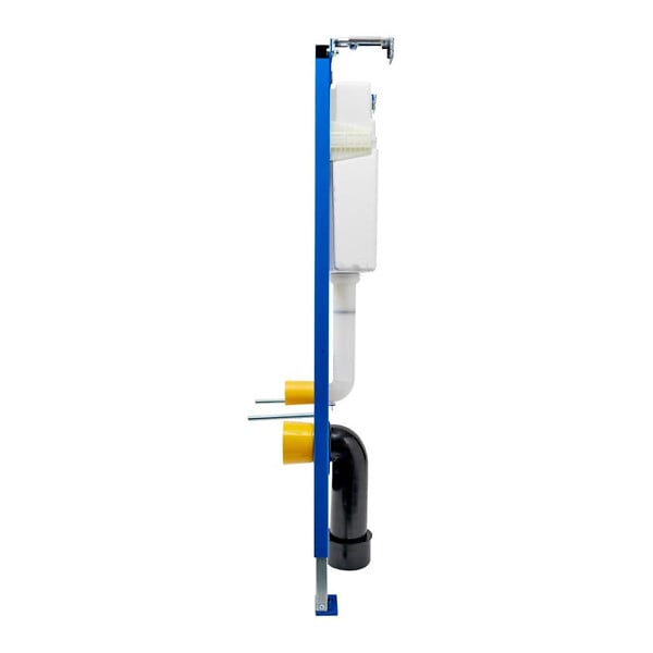 ROCA - Bâti-support WC suspendu, installation sur cloison légère, hauteur 112 cm, chasse 2/4-6 L + plaque blanche (ROW01-FR) - large