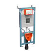 VITRA - V12 bâti-support sol-mur pour WC suspendu, double chasse 3/6L, pour cloison légère ou mur porteur (762-5800-01) - vignette
