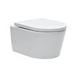 GEBERIT - Pack Bati-support Geberit 112cm + Cuvette Swiss Aqua Technologies sans bride + Plaque blanche + Set habillage (SATrimlessGeb3-sa - vignette