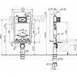 SWISS AQUA TECHNOLOGIES - Bâti-support pour WC suspendu, double chasse 3/6 l, pour cloison fine (SATAMZSLIM) - vignette