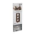 5 FIVE SIMPLY SMART - Meuble Étagère 3 cases de rangement effet bois foncé style Industriel H 100.5 cm - vignette