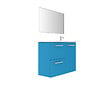 VIF - Set de 2 côtes en MDF - Bleu - l33,2xH70cm - vignette