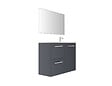 VIF - Set 2 Cote en Mdf - Gris anthracité - 70x33.8x1,8cm - vignette